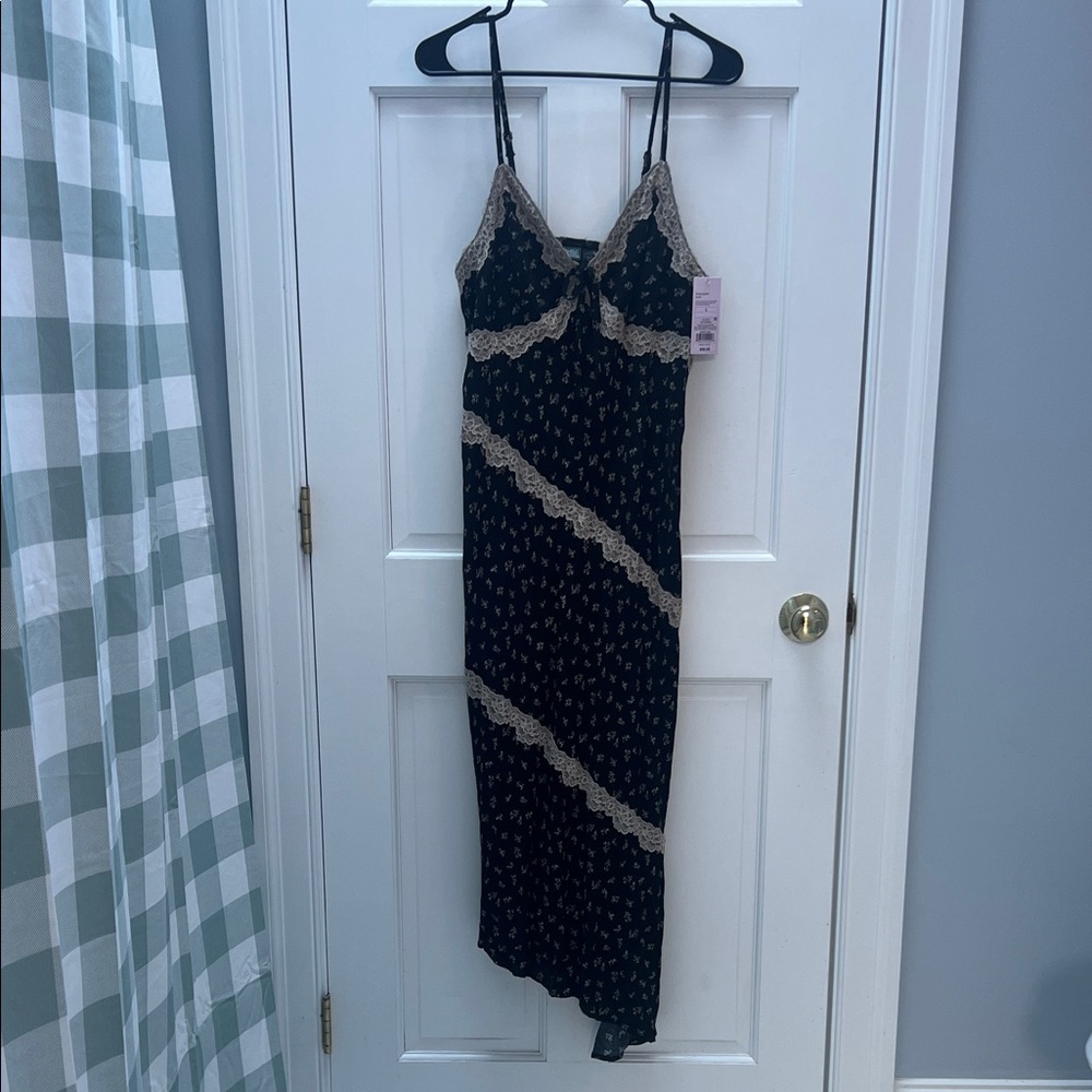 Wild Fable Black Floral Maxi Dress - NWT size L